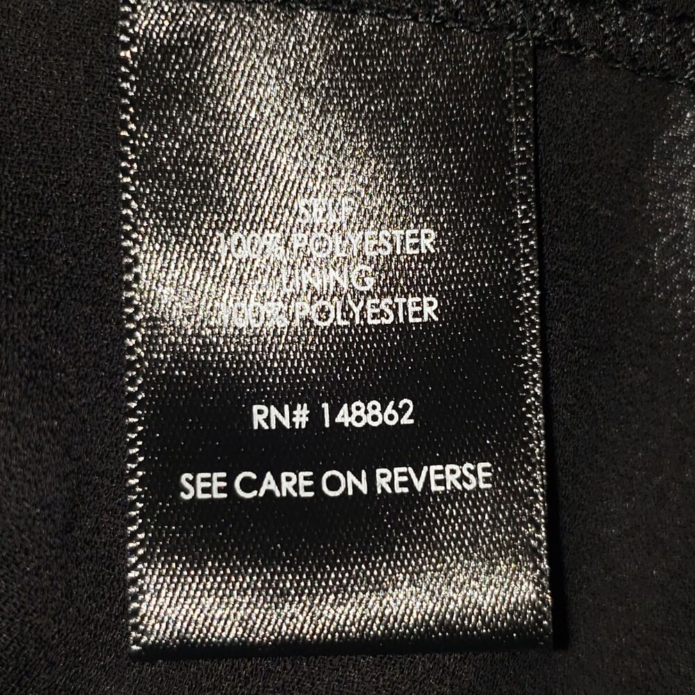 Torrid Black Sheer Sleeveless Lined V Neck Blouse Shell Size 5 - Picture 5 of 7